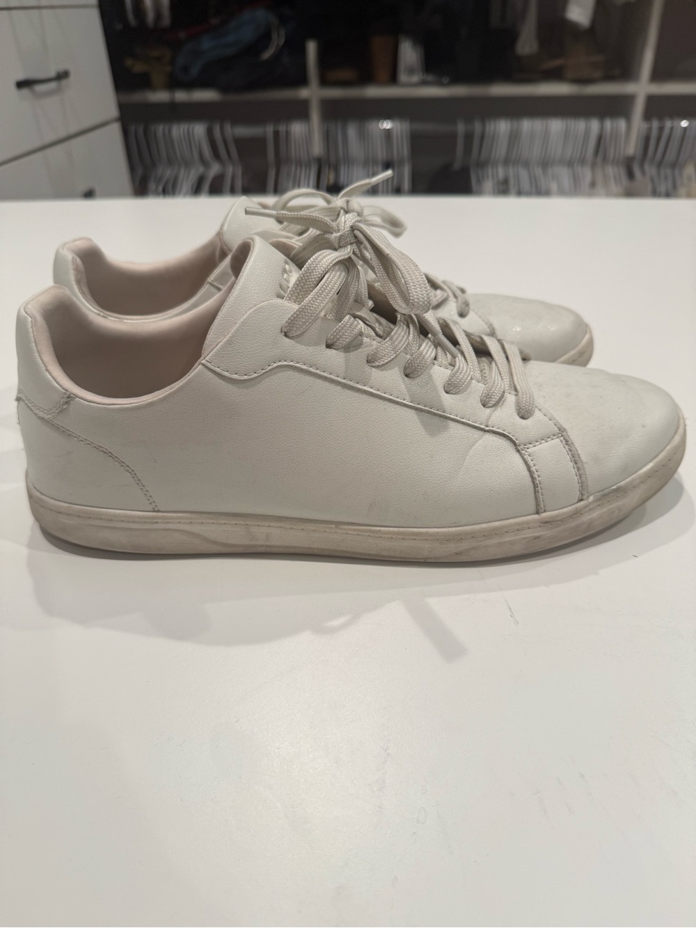 Aldo White Low-Top Sneakers